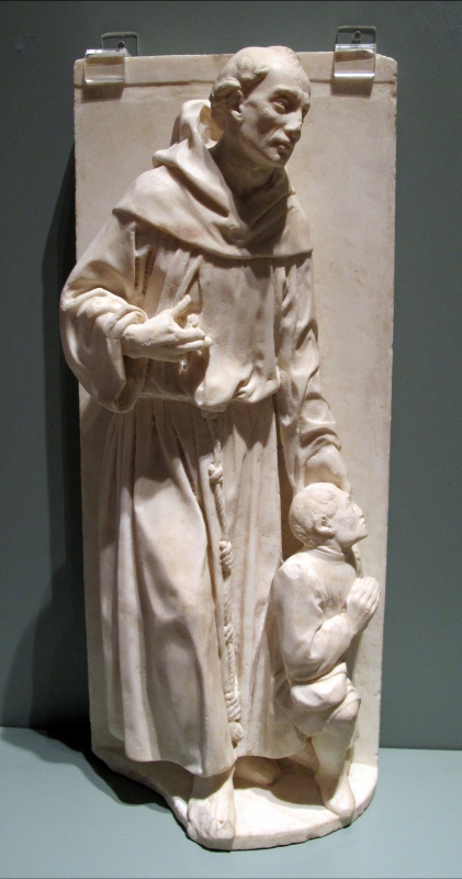 Bernardo rossellino, san francesco e un devoto, 1460-61, 01 - Sailko
