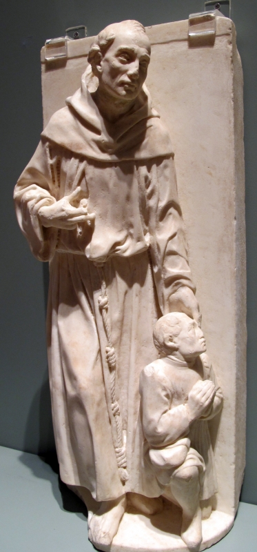 Bernardo rossellino, san francesco e un devoto, 1460-61, 03 - Sailko