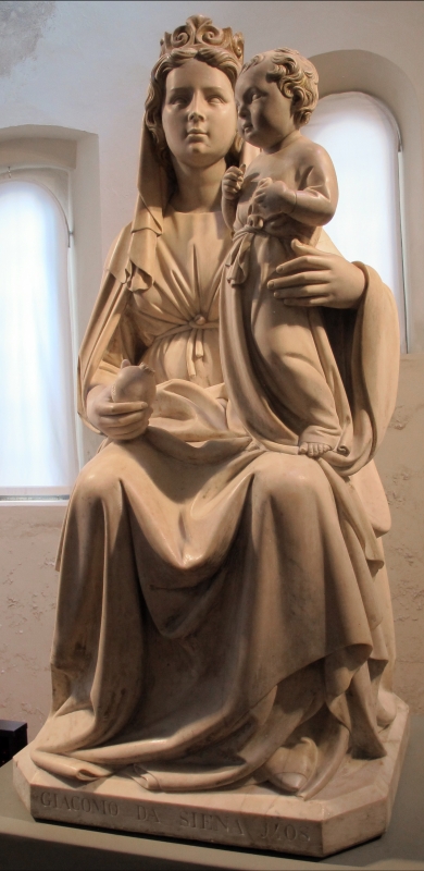 Jacopo della quercia, madonna della melagrana, 1403-1406 ca. 04 - Sailko