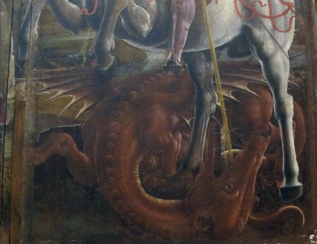 Cosmè tura, ante dell'organo del duomo di ferrara, 1469, 10 - Sailko