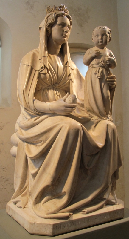 Jacopo della quercia, madonna della melagrana, 1403-1406 ca. 01 - Sailko