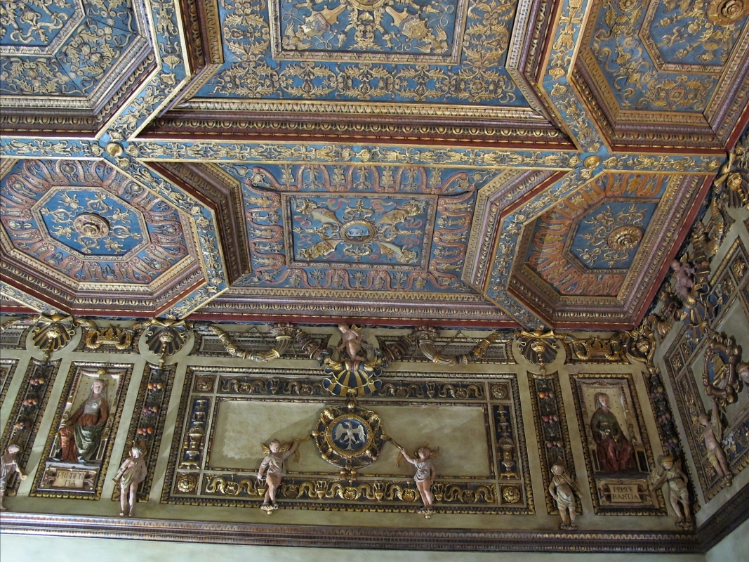 Palazzo schifanoia, sala degli stucchi o delle virtù, di domenico di paris e buongiovanni da geminiano (1467) 22 - Sailko
