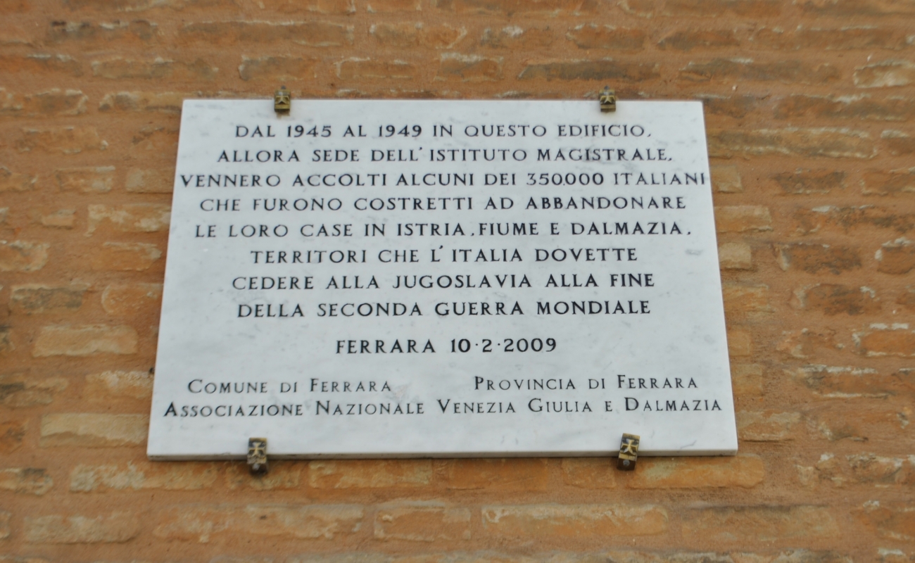 Targa palazzo Pendaglia Ferrara - Nicola Quirico