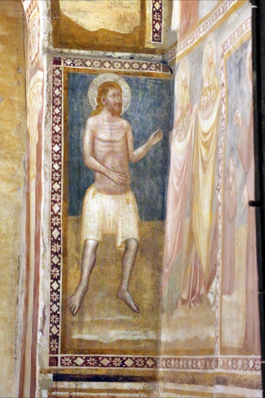 Scuola bolognese, ciclo dell'abbazia di pomposa, 1350 ca., giudizio universale, santo - Sailko