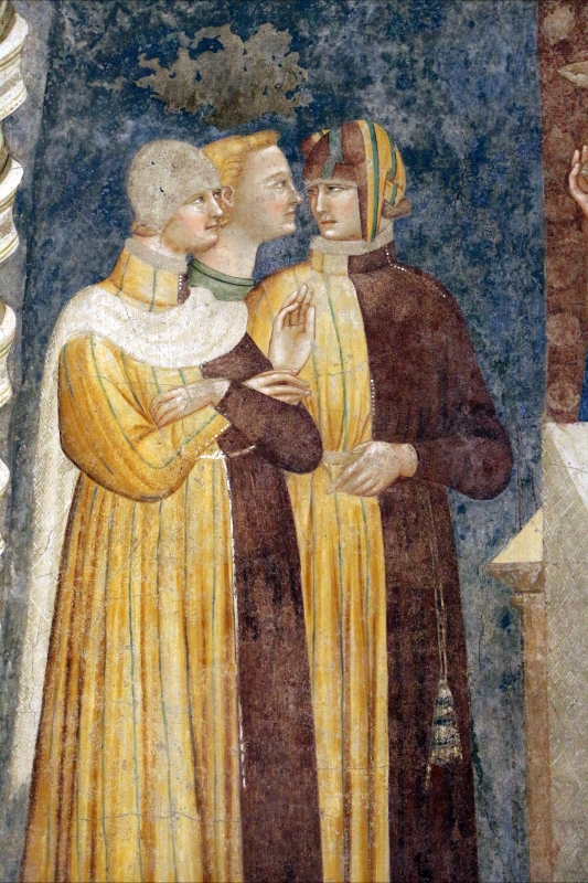 Pomposa, abbazia, refettorio, affreschi giotteschi riminesi del 1316-20, miracolo dell'abate guido strambiati 02 - Sailko