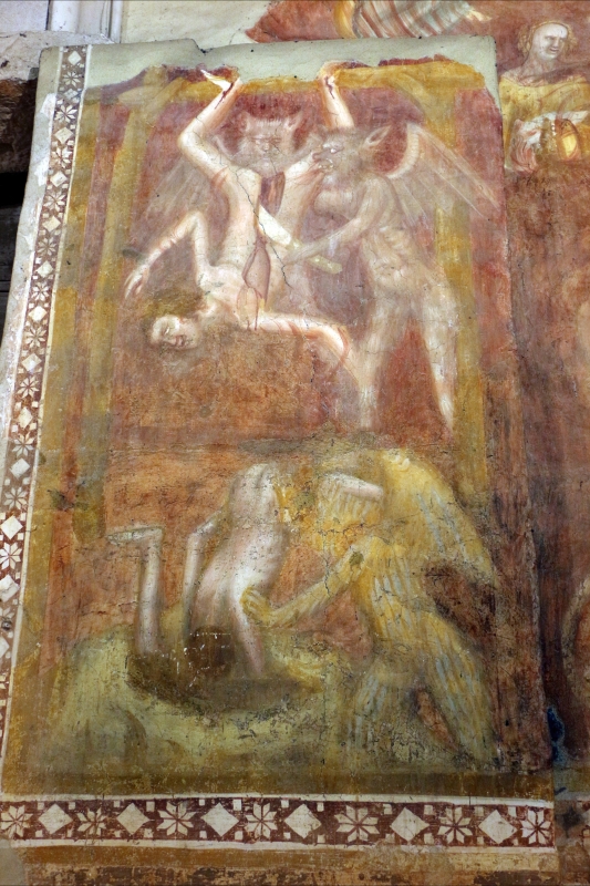 Scuola bolognese, ciclo dell'abbazia di pomposa, 1350 ca., giudizio universale, inferno 04 - Sailko