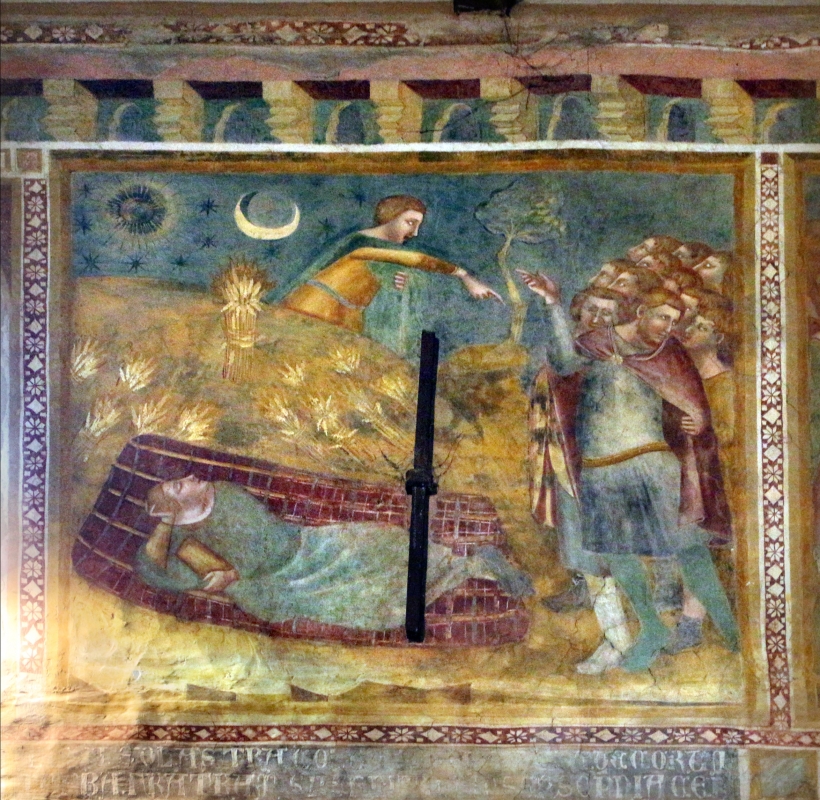 Scuola bolognese, ciclo dell'abbazia di pomposa, 1350 ca., vecchio testamento, 08 sogno di nabucodonosor - Sailko