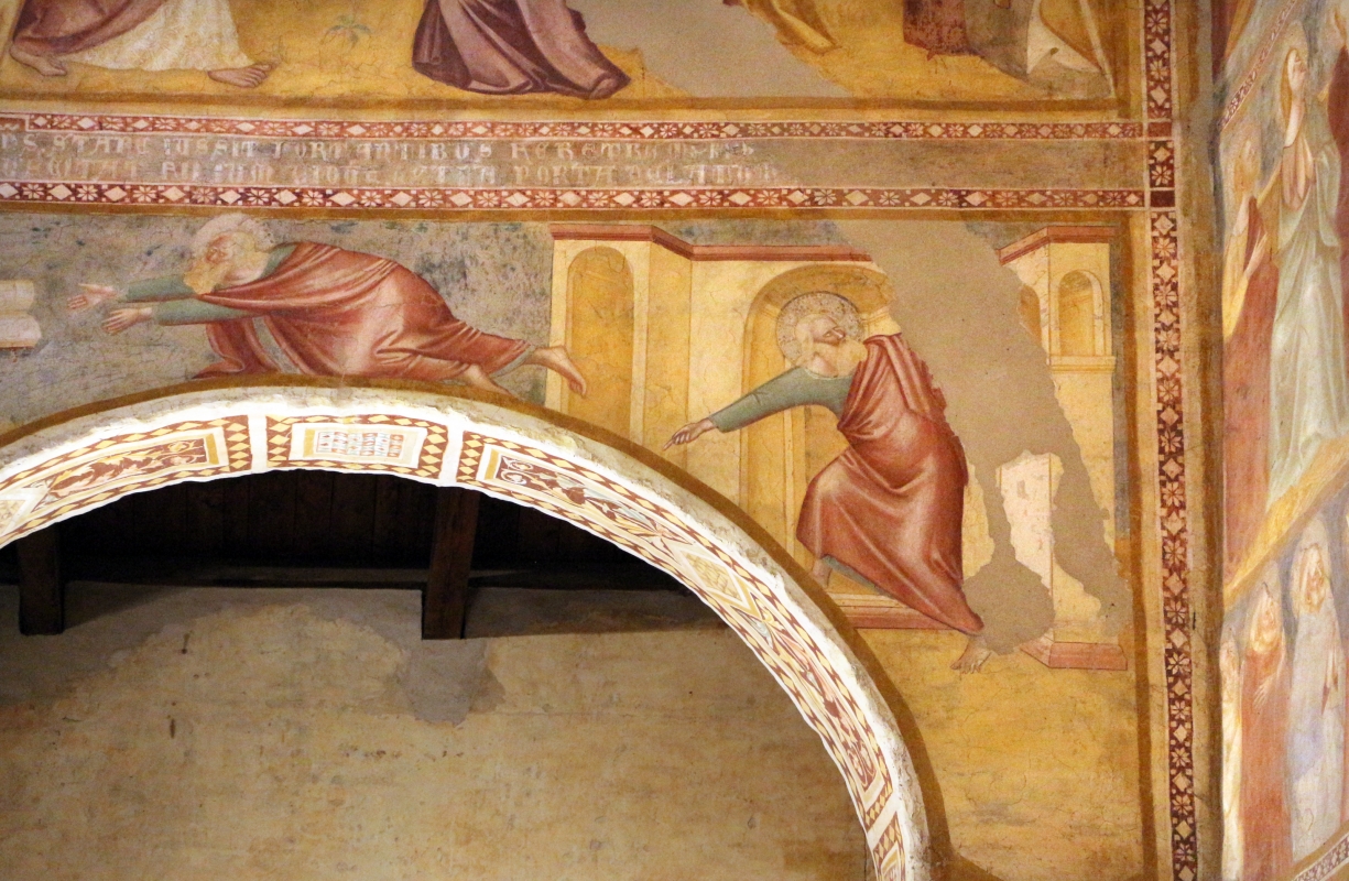 Scuola bolognese, ciclo dell'abbazia di pomposa, 1350 ca., apocalisse, 07 consegna del libro 2 - Sailko