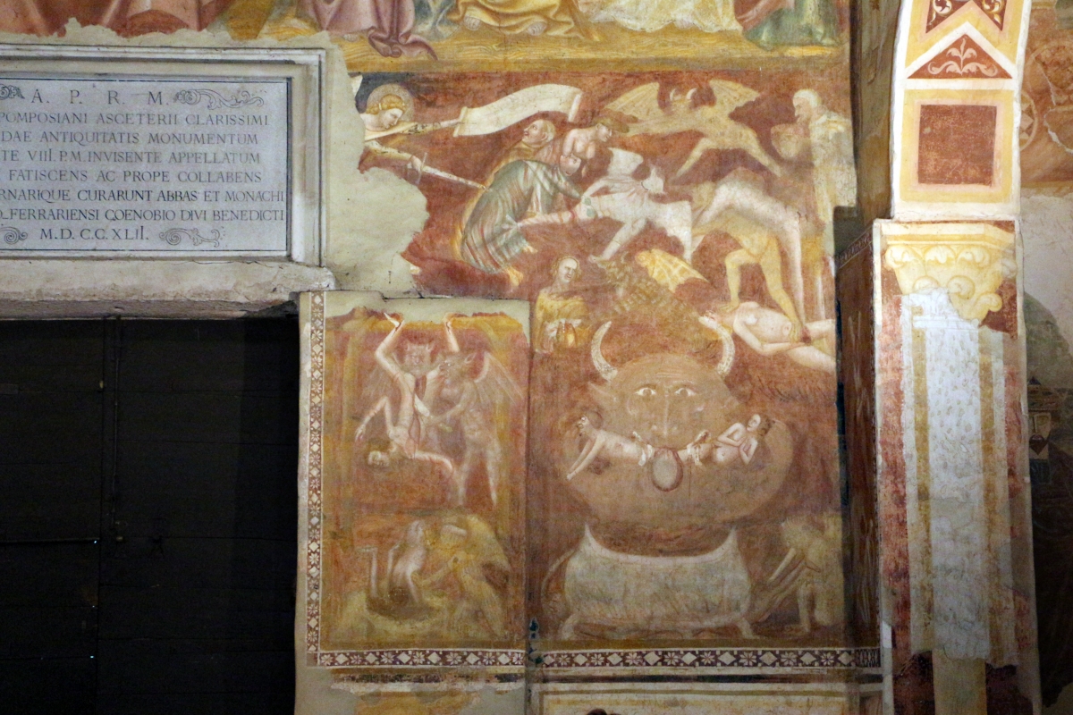 Scuola bolognese, ciclo dell'abbazia di pomposa, 1350 ca., giudizio universale, inferno 01 - Sailko