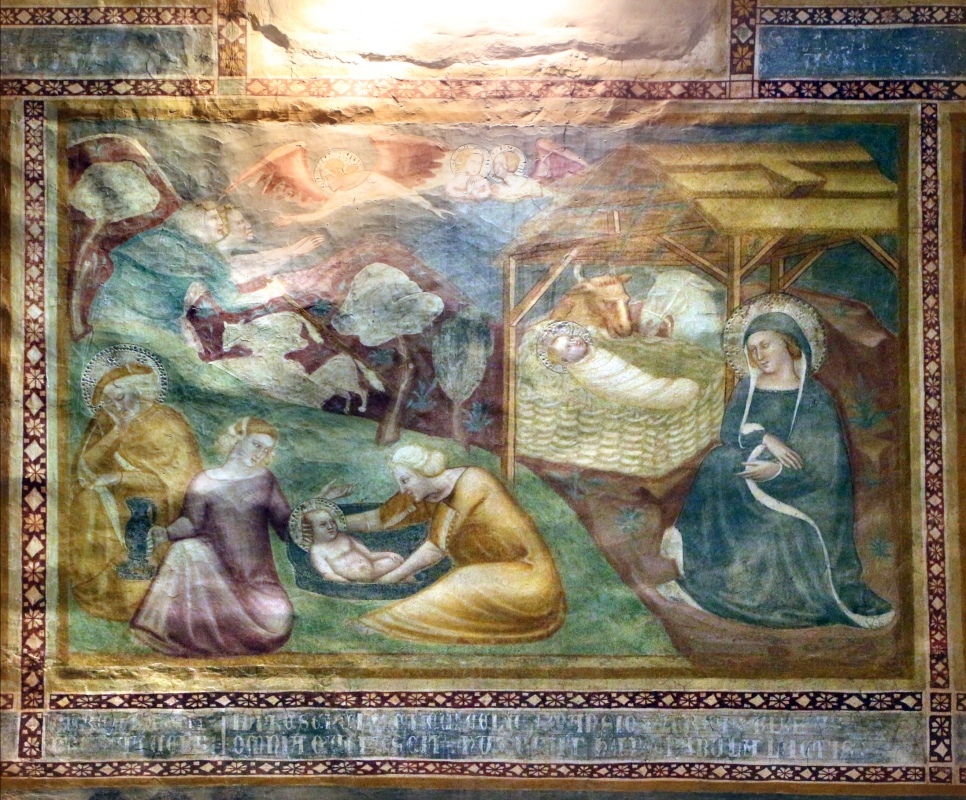 Scuola bolognese, ciclo dell'abbazia di pomposa, 1350 ca., nuovo testamento, 02 natività - Sailko
