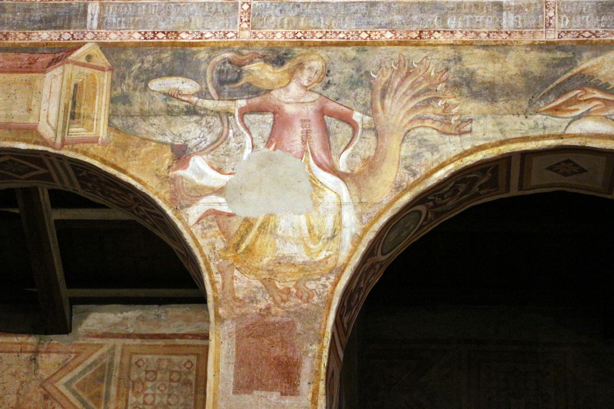 Scuola bolognese, ciclo dell'abbazia di pomposa, 1350 ca., apocalisse, 16 bebilonia grande meretrice 1 - Sailko