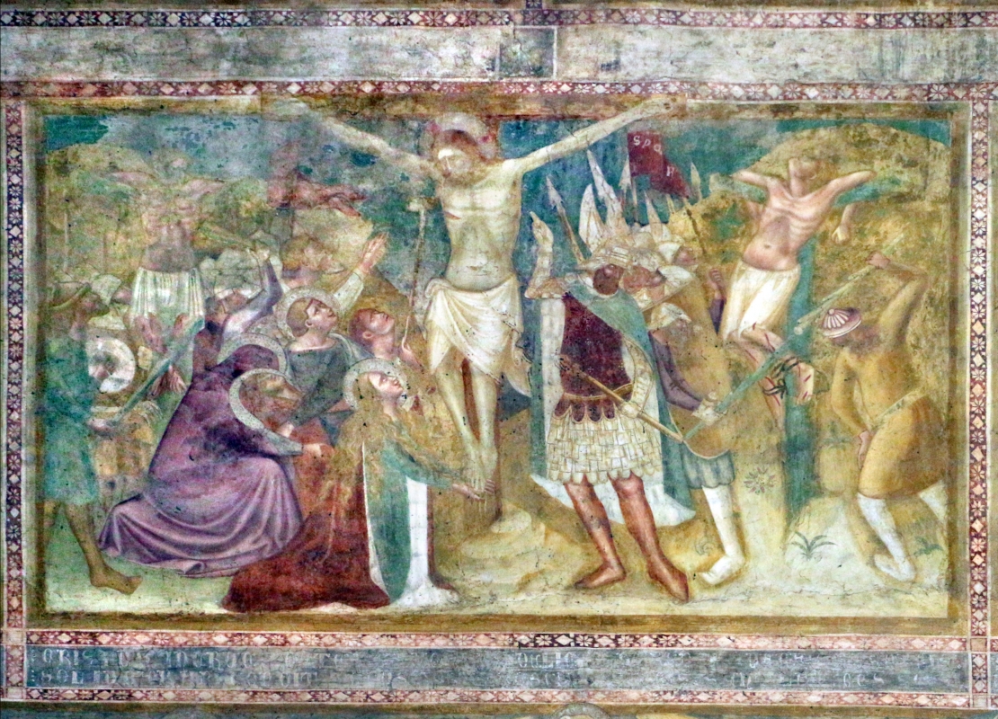 Scuola bolognese, ciclo dell'abbazia di pomposa, 1350 ca., nuovo testamento, 14 crocifissione - Sailko