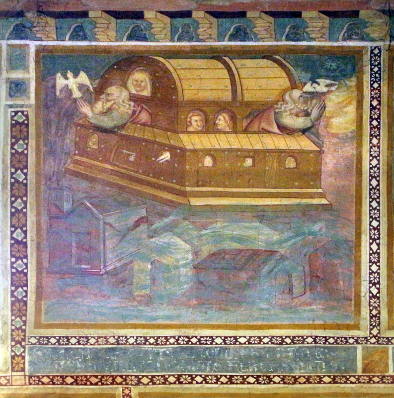 Scuola bolognese, ciclo dell'abbazia di pomposa, 1350 ca., vecchio testamento, 02 arca di noè - Sailko
