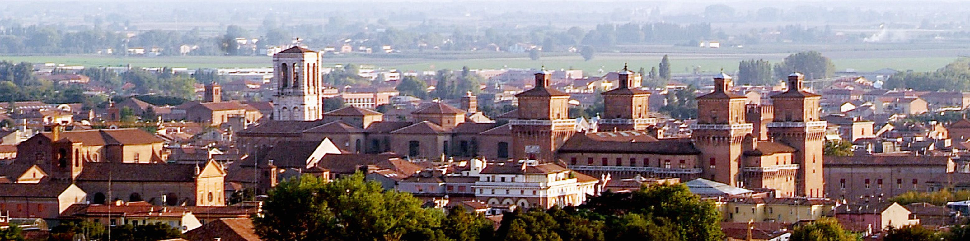 Castello Estense. Veduta aerea - baraldi