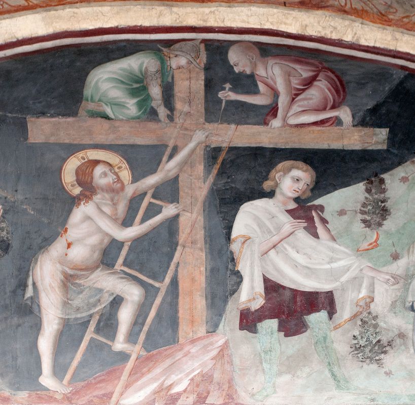 Monastero di Sant'Antonio in Polesine - particolare affresco sala interna "Cristo sale sulla coce" - Massimo Baraldi