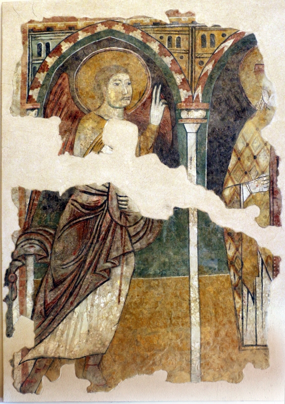 Angelo gabriele e santo, xiii secolo, da s. andrea a ferrara - Sailko