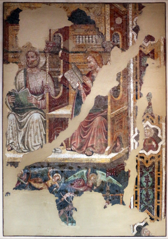 Artista padano, santi e dottori della chiesa, 1390 ca., da s. caterina martire a ferrara 2 - Sailko