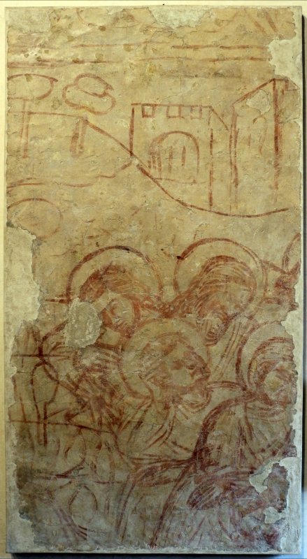Scuola padana, apostoli dormienti da orazione nell'orto, 1350-1400 ca, da ex-oratorio dei battuti bianchi a ferrara - Sailko