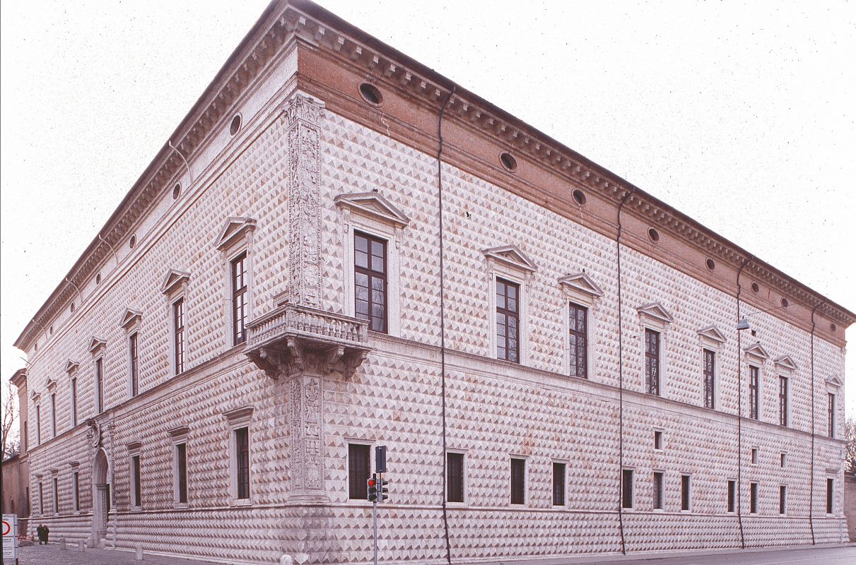 Palazzo dei Diamanti visto dal Quadrivio - Baraldi