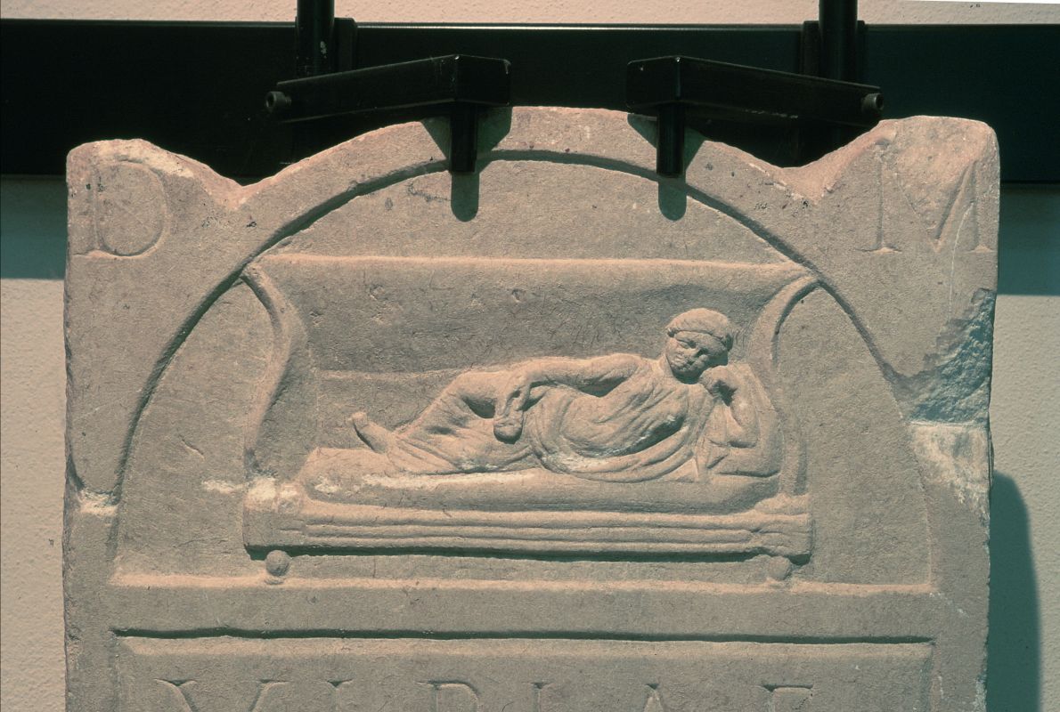 Museo Civico del Belriguardo. Stele funeraria - Samaritani