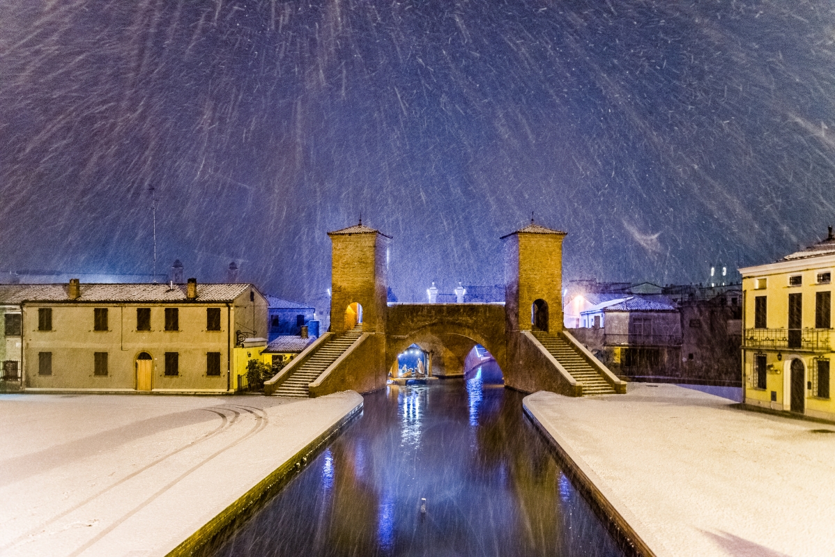 Ponte dei Trepponti con la Neve - Francesco-1978