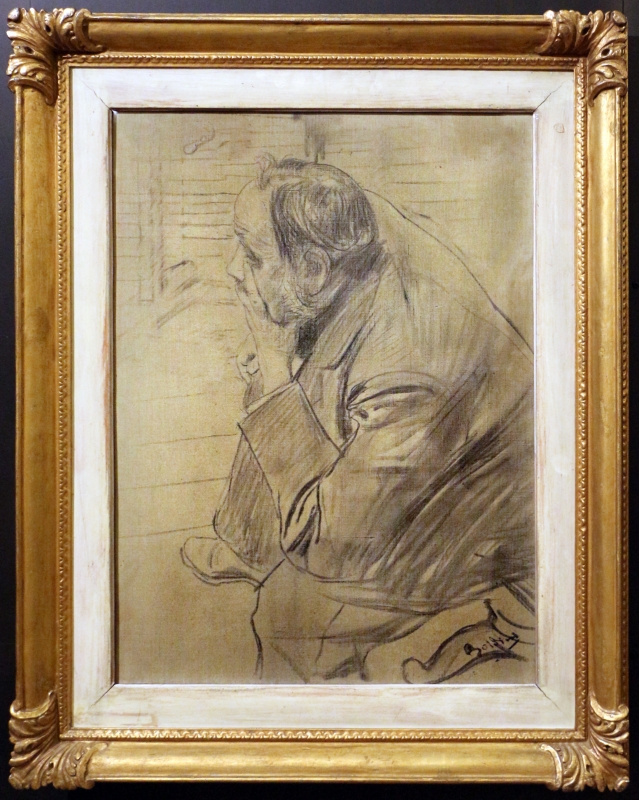 Giovanni boldini, ritratto di edgar degas, 1885-90 ca, carboncino su tela 02 - Sailko