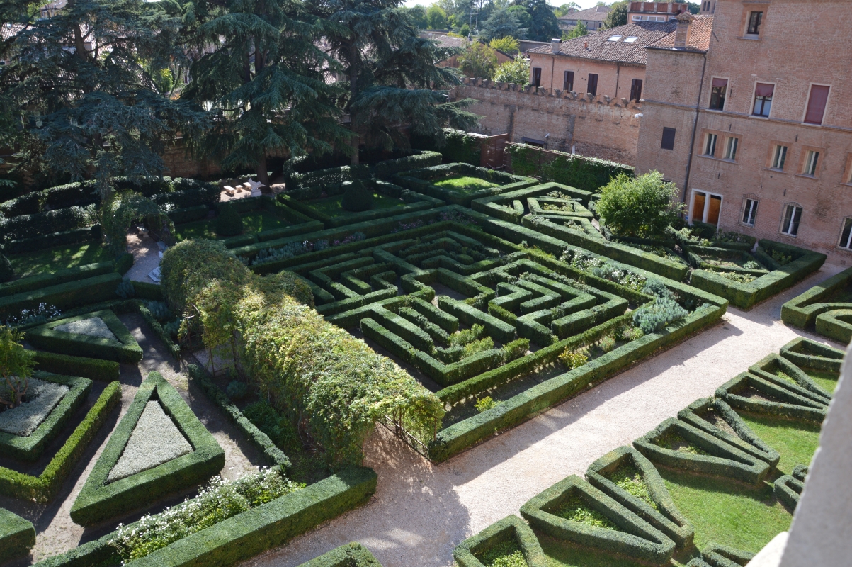 Vista giardino dall'alto - labirinto - Laura Dolcetti