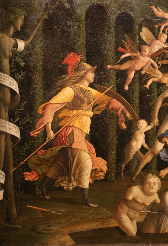 Andrea mantegna, minerva scaccia i vizi dal giardino delle virtù, 1497-1502 ca. (louvre) 12 - Sailko