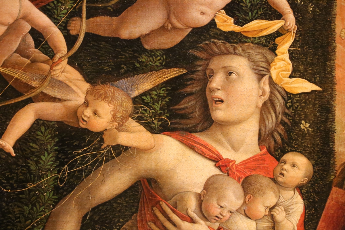 Andrea mantegna, minerva scaccia i vizi dal giardino delle virtù, 1497-1502 ca. (louvre) 19 - Sailko