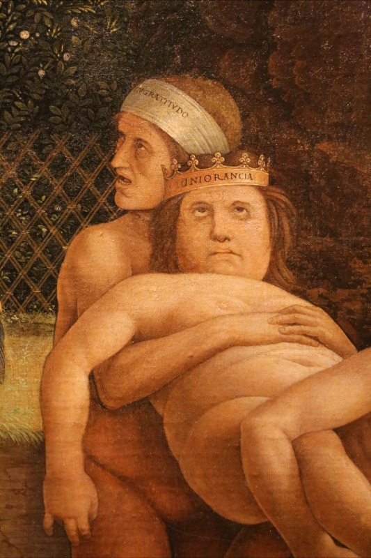 Andrea mantegna, minerva scaccia i vizi dal giardino delle virtù, 1497-1502 ca. (louvre) 38 - Sailko