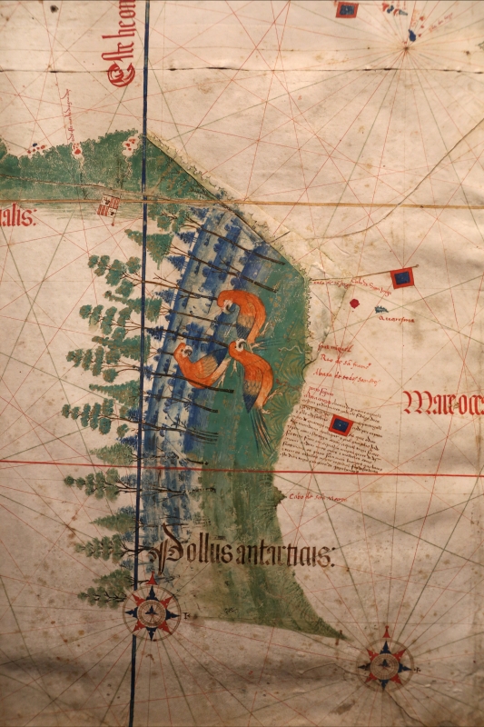 Anonimo portoghese, carta navale per le isole nuovamente trovate in la parte dell'india (de cantino), 1501-02 (bibl. estense) 03 - Sailko