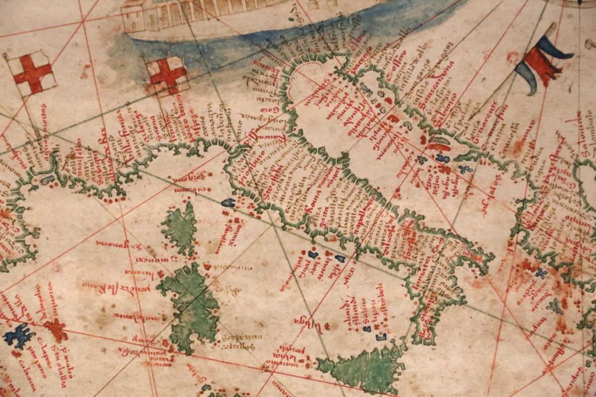 Anonimo portoghese, carta navale per le isole nuovamente trovate in la parte dell'india (de cantino), 1501-02 (bibl. estense) 07 italia - Sailko