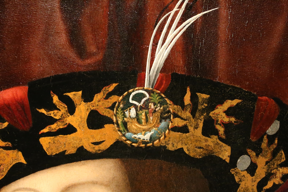 Bartolomeo veneto, ritratto di gentiluomo, 1510-15 ca. (cambridge, fitzwilliam museum) 02 vela spezzata - Sailko