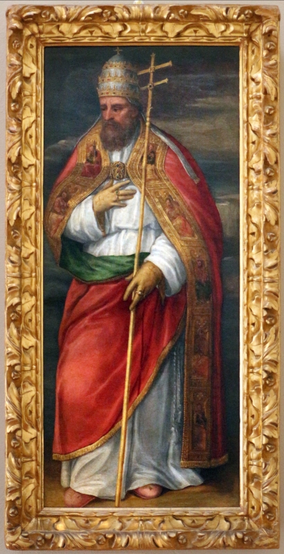 Bastianino, ss. gregorio e silvestro papi, 1565-70 ca. 01 - Sailko