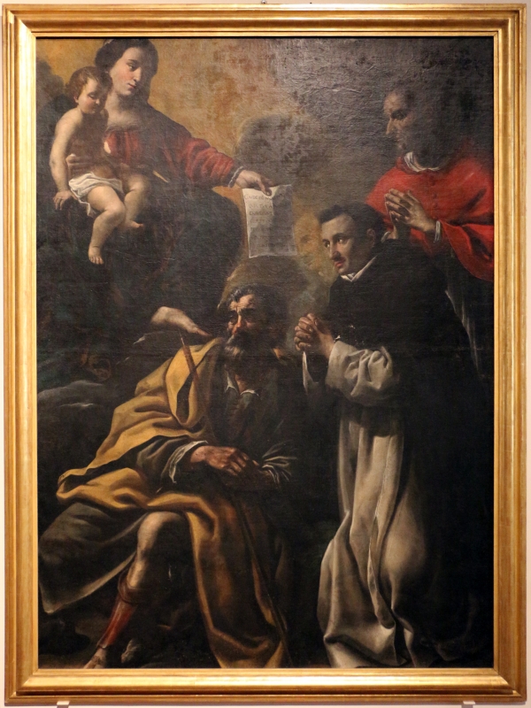 Benedetto zallone, madonna col bambino, san giuseppe, san domenico e carlo borromeo, 1620-40 ca. (cento) - Sailko
