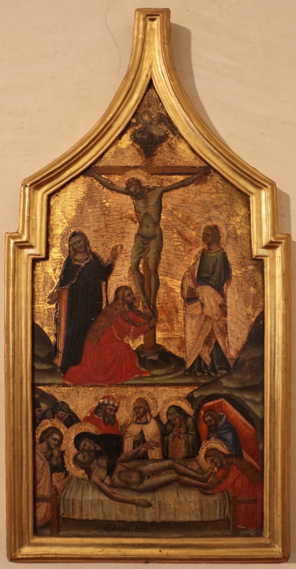 Cristoforo da bologna, crocifissione e deposizione, 1370-1400 ca, da s. antonio in polesine a ferrara 01 - Sailko
