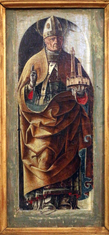 Ercole de' roberti, san petronio, dal polittico griffoni, 1472-1473 circa 02 - Sailko