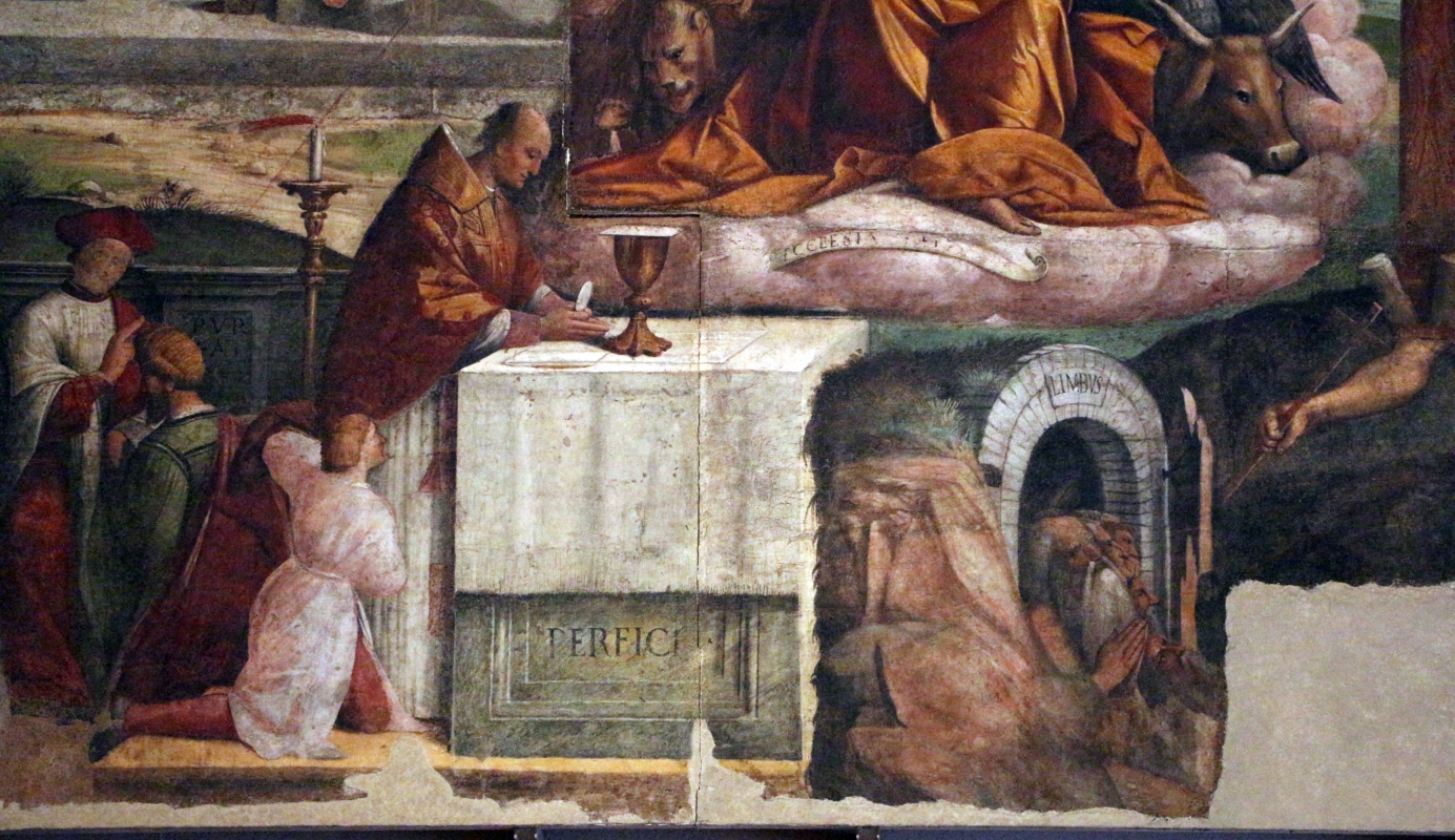 Garofalo, allegoria dell'antico e nuovo testamento con trionfo della chiesa sulla sinagoga, 1523, da s. andrea a ferrara 06 - Sailko