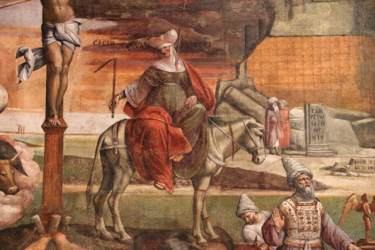 Garofalo, allegoria dell'antico e nuovo testamento con trionfo della chiesa sulla sinagoga, 1523, da s. andrea a ferrara 09 - Sailko