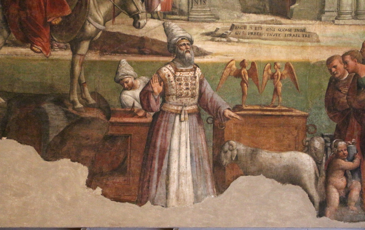 Garofalo, allegoria dell'antico e nuovo testamento con trionfo della chiesa sulla sinagoga, 1523, da s. andrea a ferrara 10 - Sailko