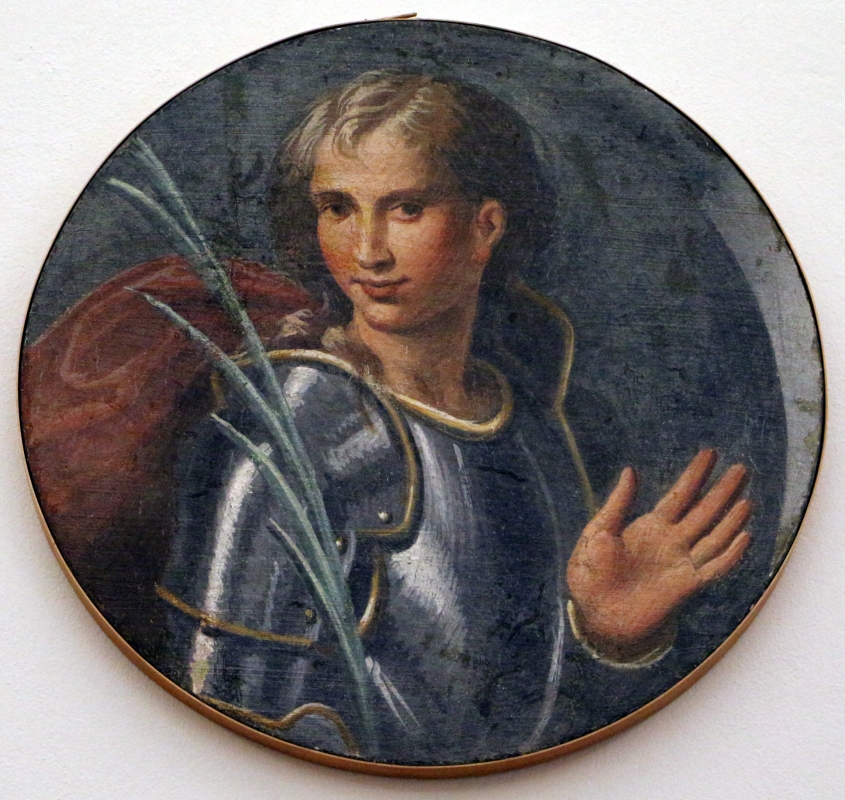 Girolamo da carpi, santo guerriero, forse sebastiano, dal convento di s. giorgio a ferrara - Sailko