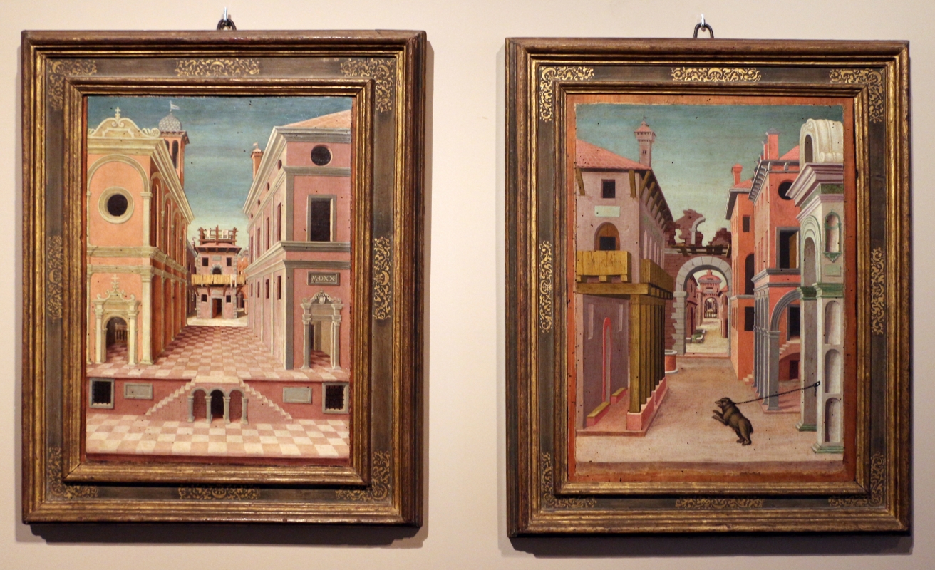 Girolamo da cotignola, due vedute di città, 1520, 01 - Sailko