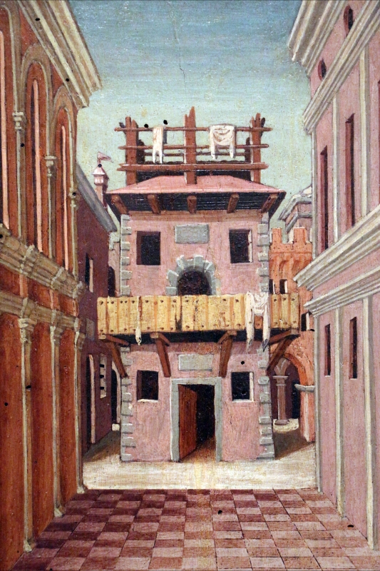 Girolamo da cotignola, due vedute di città, 1520, 03 - Sailko