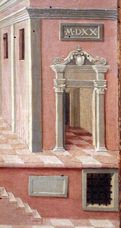 Girolamo da cotignola, due vedute di città, 1520, 05 - Sailko