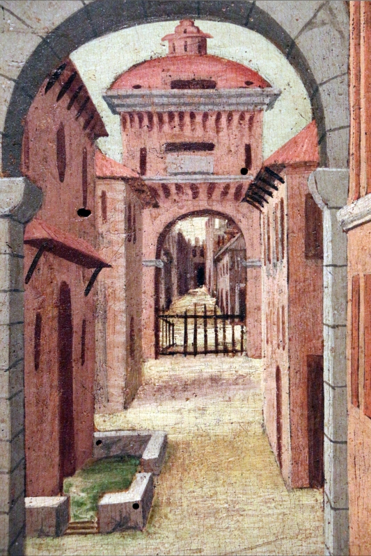 Girolamo da cotignola, due vedute di città, 1520, 09 - Sailko
