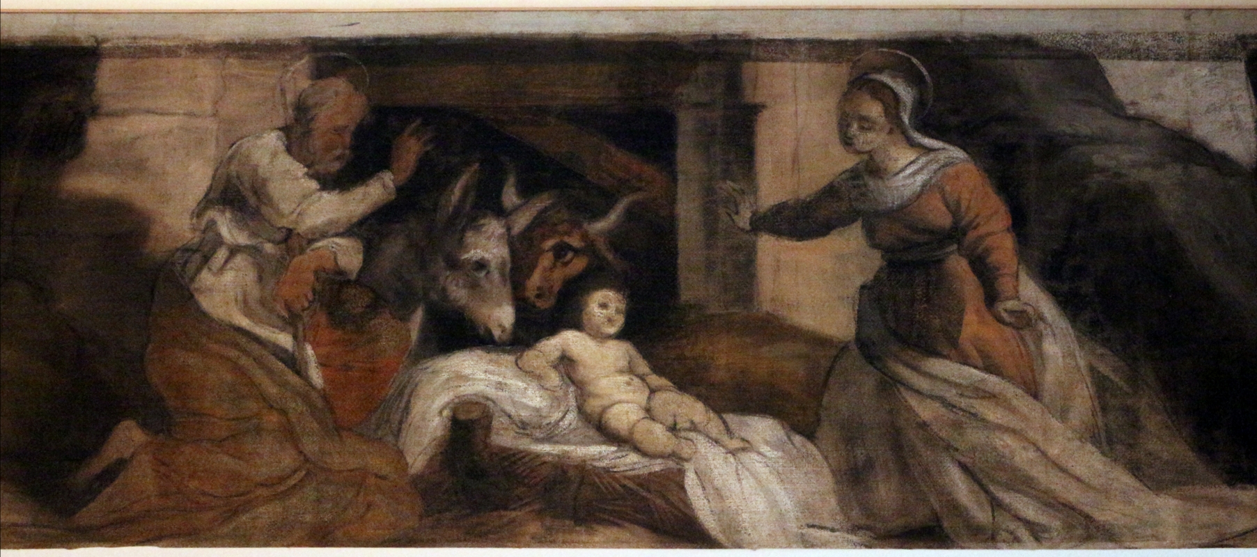 Giuseppe mazzuoli detto il bastardo, adorazione del bambino, 1579-80, dalla chiesa del gesù a ferrara 02 - Sailko