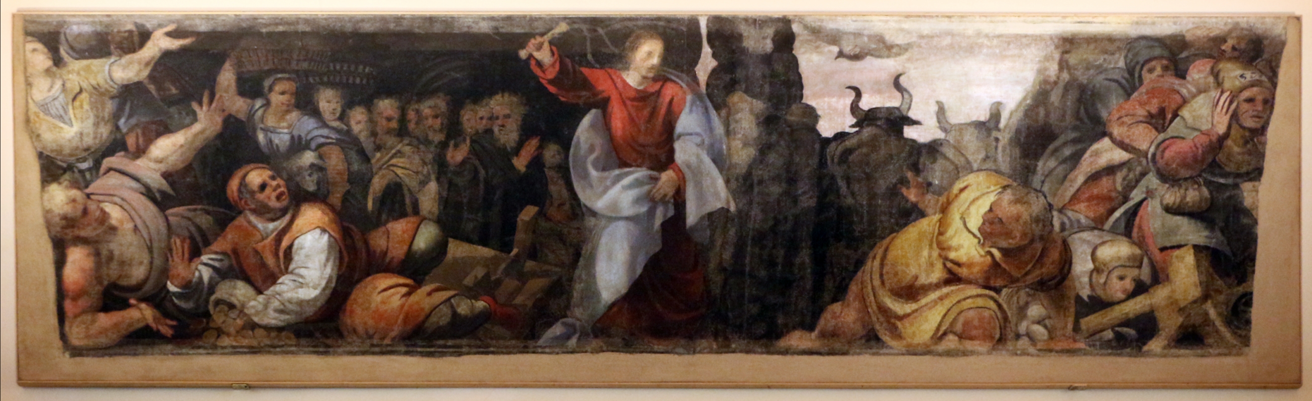Giuseppe mazzuoli detto il bastardo, cacciata dei mercanti dal tempio, 1579-80, dalla chiesa del gesù a ferrara 0 - Sailko