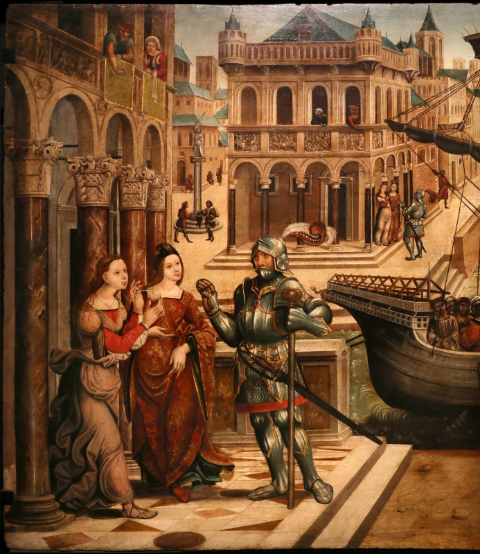 Maestro dei cassoni campana, teseo e il minotauro, 1510-15 ca. (avignone, petit palais) 02 - Sailko