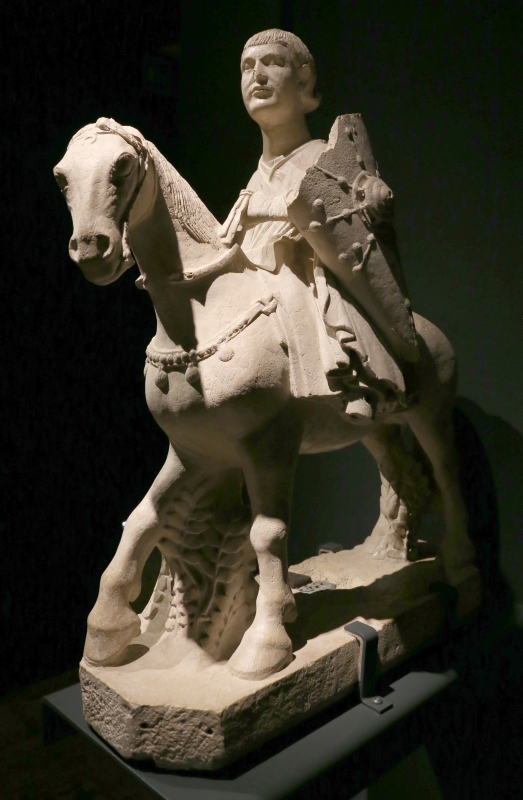 Maestro dei mesi, cavaliere (maggio), 1225-30 ca. (ferrara, museo della cattedrale) 02 - Sailko
