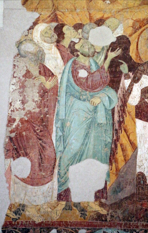 Maestro di san bartolomeo, ascensione, apostoli, storie di s. bartolomeo ed evangelisti, da s. bartolomeo a ferrara, 1264-90 ca. 06 - Sailko